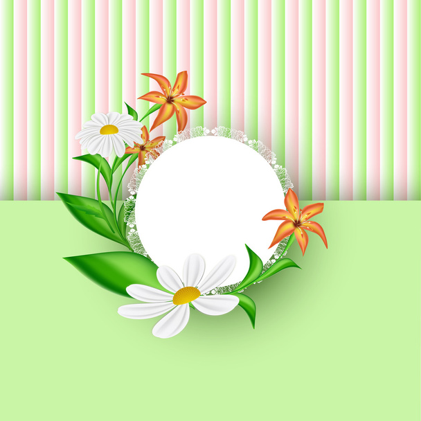 Floral decorations composition - Вектор,изображение