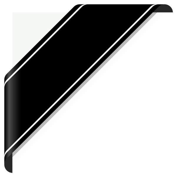black mourning banner - Vector, Image