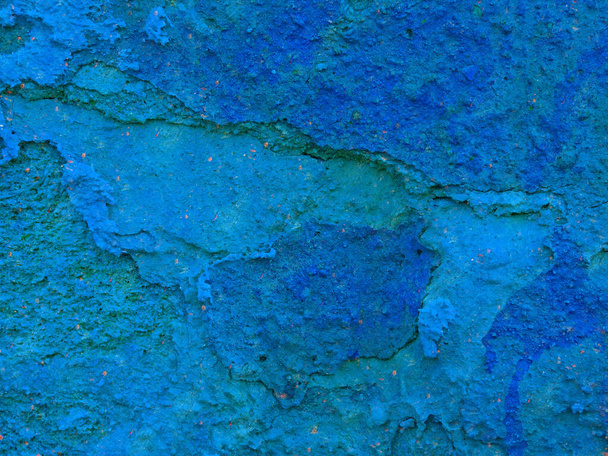 zbliżenie ujęcie niebiesko zabarwione tekstury kamienia na tle - Zdjęcie, obraz
