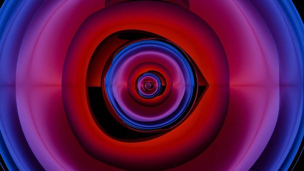 Una imagen abstracta que muestra una lente de cámara como punto central de enfoque, - Foto, imagen