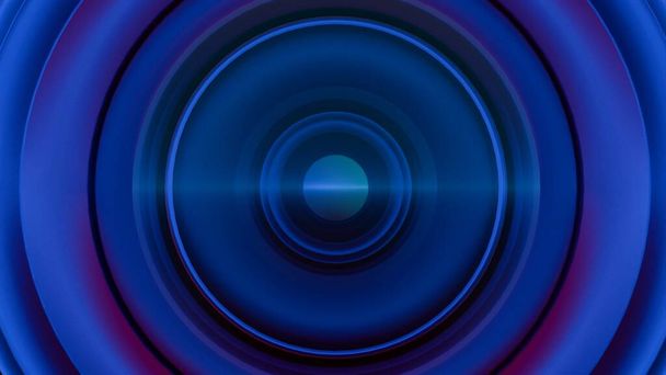 Een close-up van een cameralens met veelkleurige lichteffecten, voor een levendige en artistieke interpretatie van de functie en schoonheid van de lens. - Foto, afbeelding