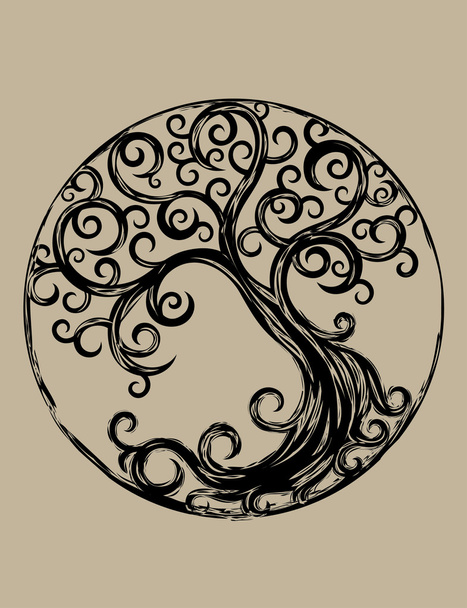 Κύκλος δέντρο - Διάνυσμα, εικόνα