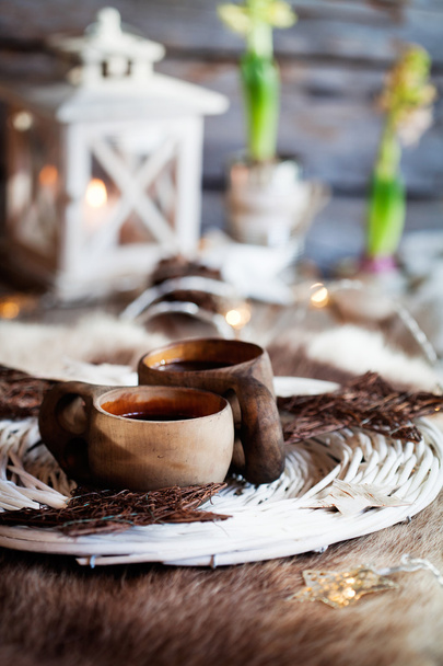 finnish wooden cups - Photo, Image