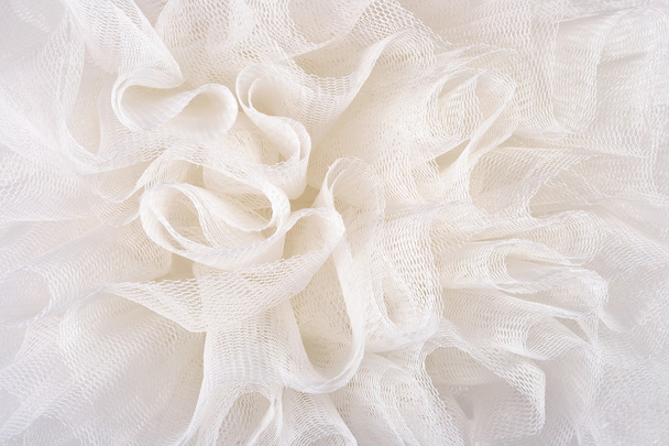 White crumpled tulle - Photo, Image