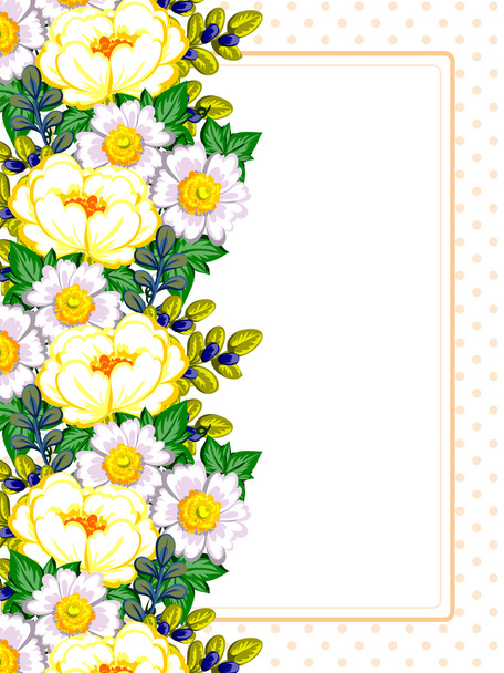 Abstract flowers background - Vector, imagen
