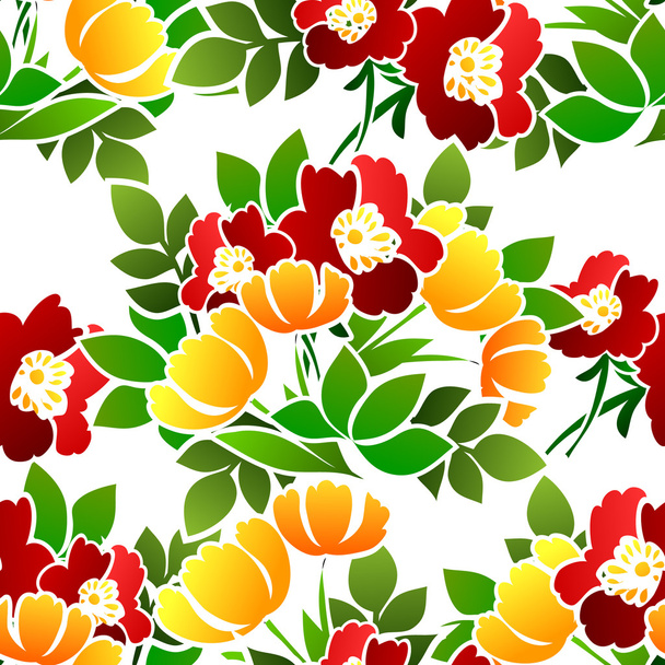 Floral seamless pattern - Vektori, kuva