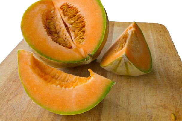 Melon de cantaloup tranché
 - Photo, image