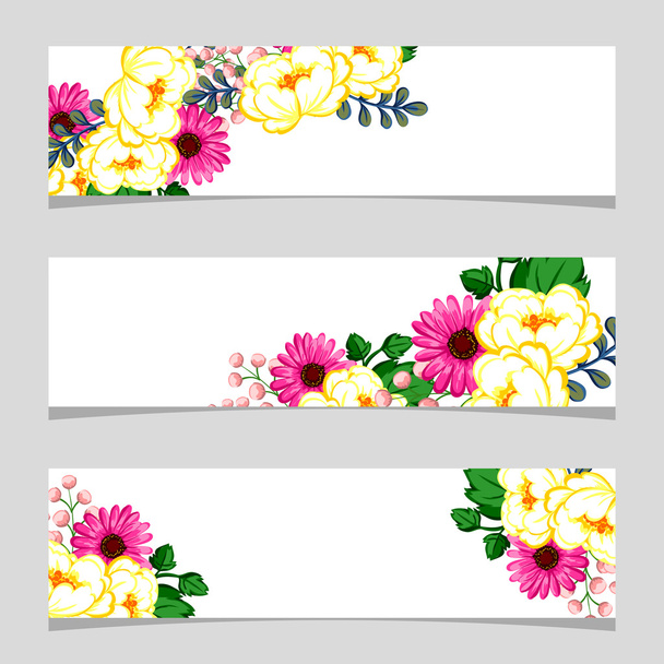 Floral frame with place for text - Vector, Image
