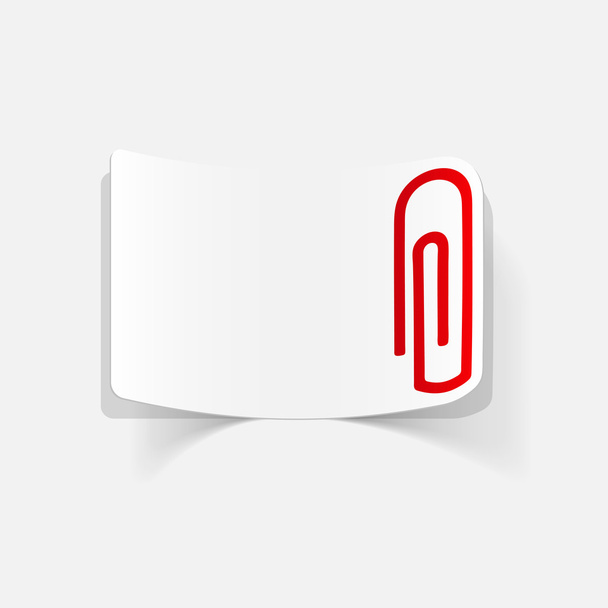 Clip de papel icono
 - Vector, Imagen