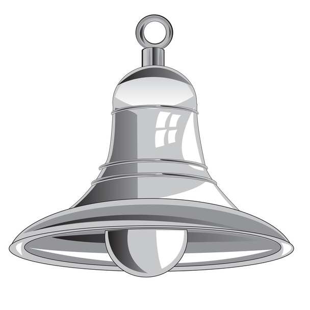 Metallic bell - Вектор, зображення
