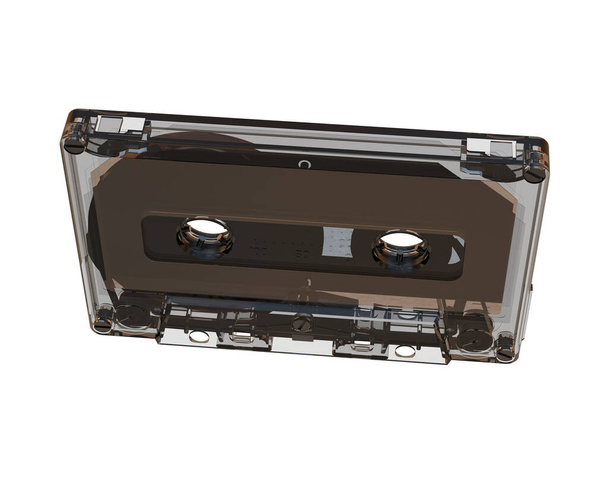 Bandkassette isoliert auf weißem Hintergrund  - Foto, Bild