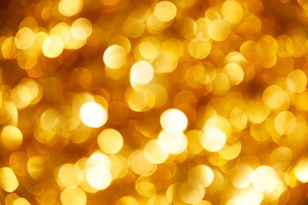 Christmas tree yellow lights - Foto, Imagem