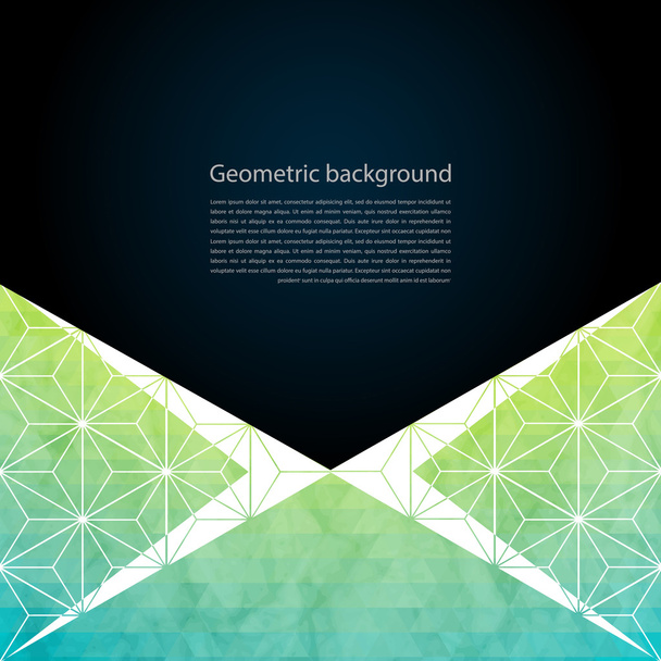 abstrakter geometrischer Hintergrund mit Polygonen - Vektor, Bild