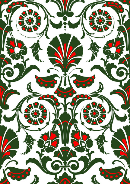 Colorido abstrato floral padrão vintage fundo
 - Vetor, Imagem