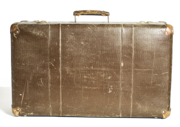 Vintage matkalaukku eristetty
 - Valokuva, kuva