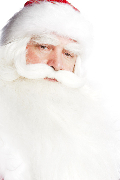 Santa Claus portrait smiling isolated over a white background - Фото, изображение
