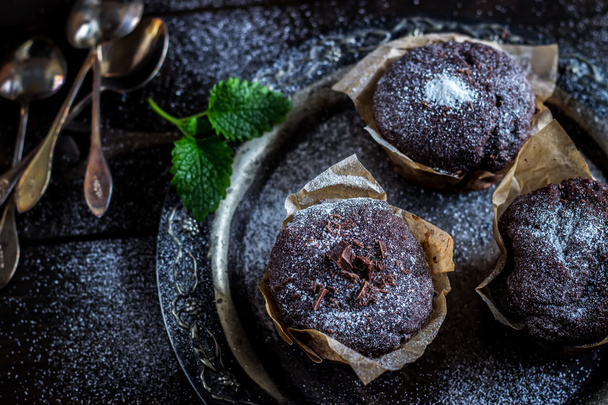 chocolate muffins - Foto, Imagem