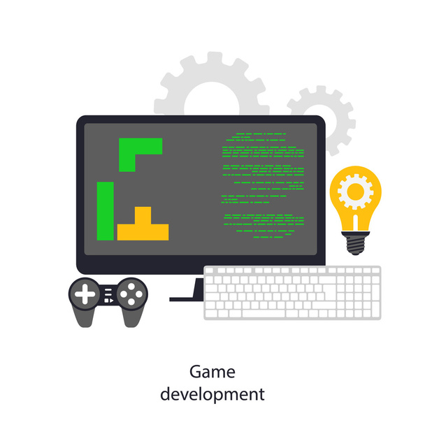 spel ontwikkeling - Vector, afbeelding