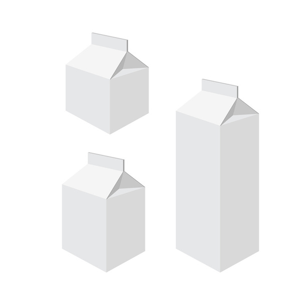 Milk packets - Vektor, Bild