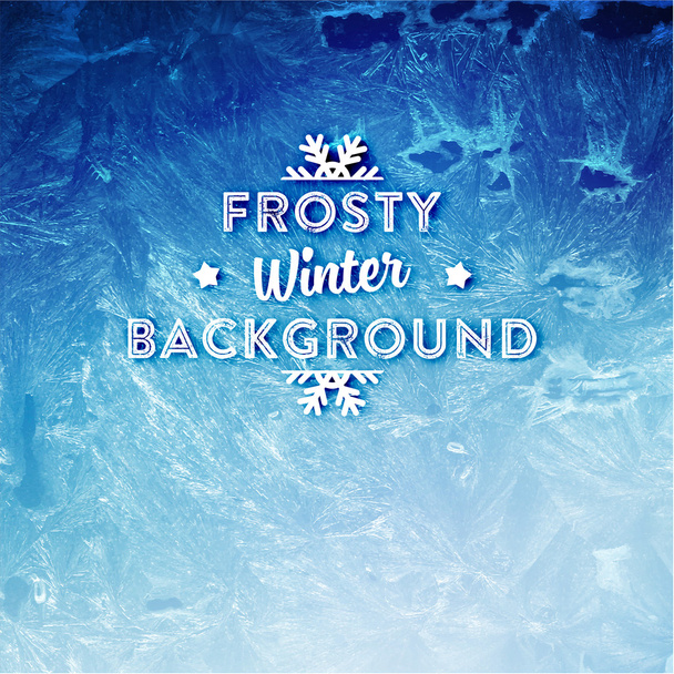 Blue Winter Background for Christmas Designs - Vector, Image