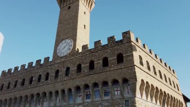 Looking up Piazza della Signoria. High quality 4k footage - Footage, Video