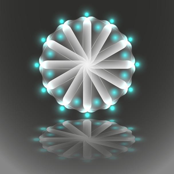 lichtgevende mandala - Vector, afbeelding