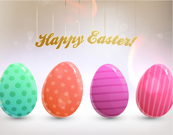 Colorful Easter Eggs - Vector, Image