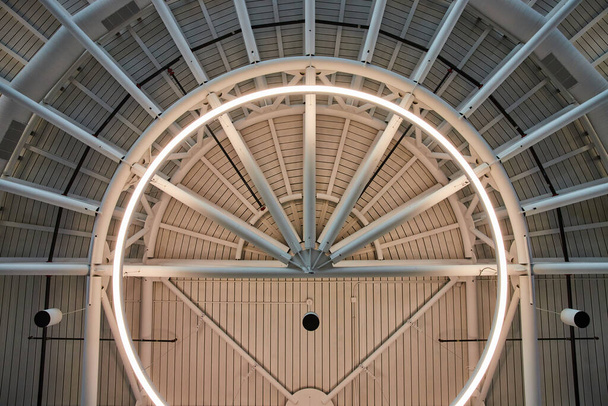 Arquitectura Moderna y Diseño de Iluminación en Charlotte, North Carolina Airport, Estados Unidos - Foto, Imagen