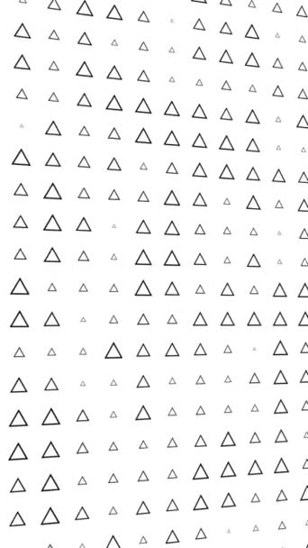 Мінімальна абстрактна чорно-біла трикутна лінія, що рухається фоном - Кадри, відео