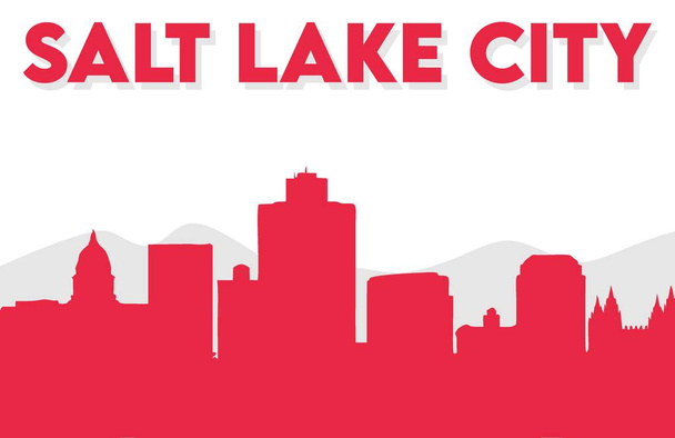 salt lake city utah united states - Vector, Image