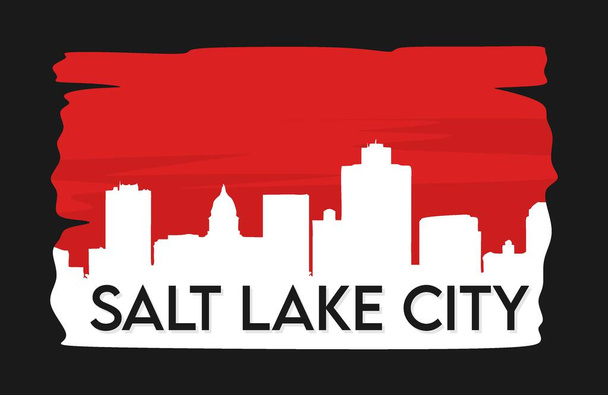 salt lake city utah united states - Vector, Image