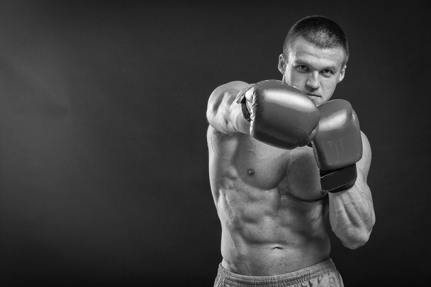 Muž v Boxerské rukavice - Fotografie, Obrázek