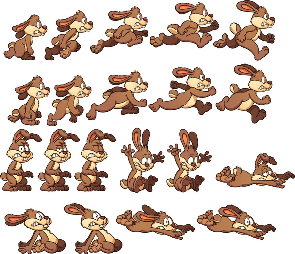 kreskówka króliczek - Wektor, obraz