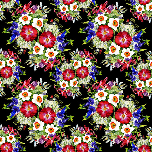 Garden floral pattern - Foto, imagen