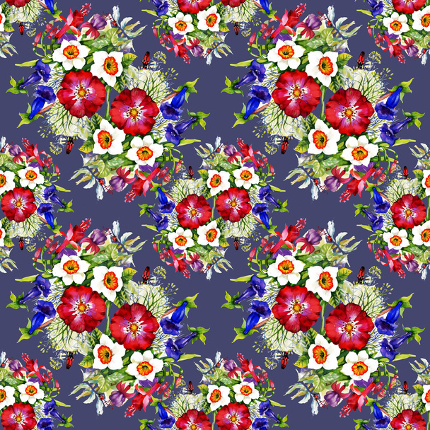 Garden floral pattern - Valokuva, kuva