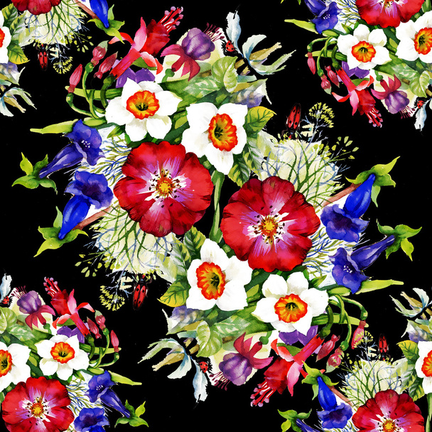 κήπων λουλουδάτο μοτίβο - Φωτογραφία, εικόνα