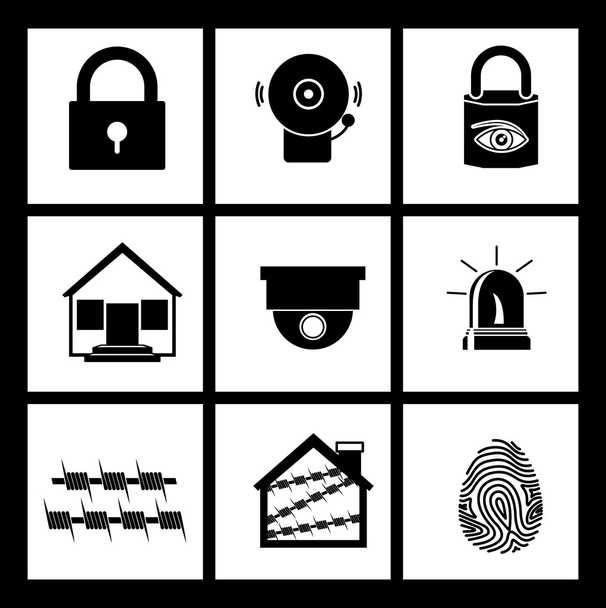 セキュリティ システムの設計 - ベクター画像