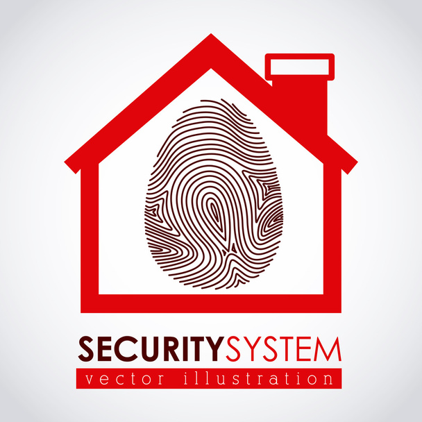 セキュリティ システムの設計 - ベクター画像