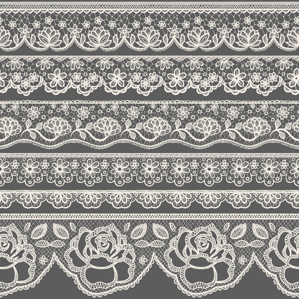 Lace borders - Vector, Image