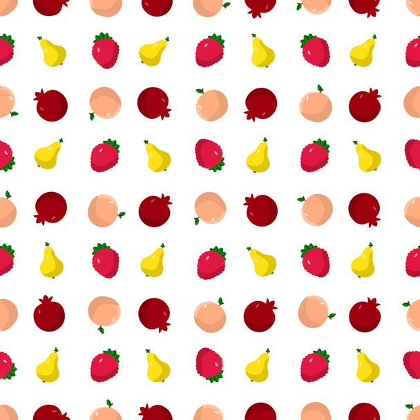 set of fruits, berries - Vector, afbeelding