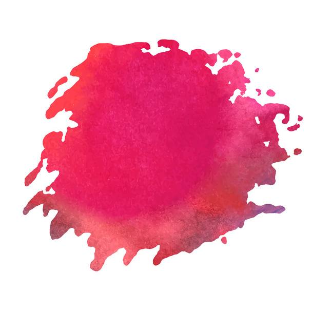 Colorful watercolor stain with aquarelle paint blotch - Wektor, obraz