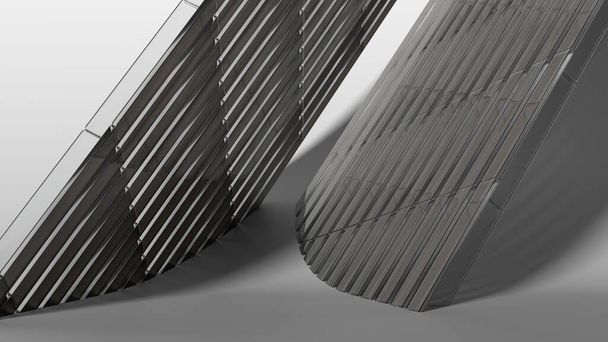 Abstrakti tausta kristalli ja seinä ja betonilattia arkkitehtuuri ja puhdas Contemporary Design Elements Tyylikäs ja moderni 3D-mallinnus Laadukas 3D-kuvitus - Valokuva, kuva