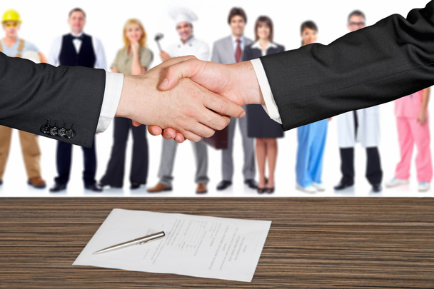 Business handshake e uomini d'affari - Foto, immagini