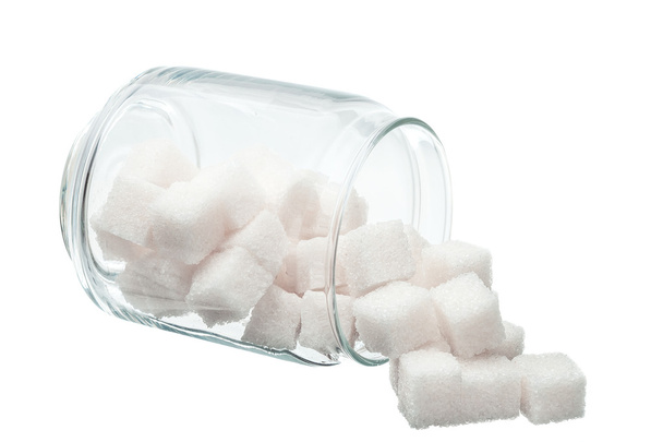 White lump sugar . - Photo, Image