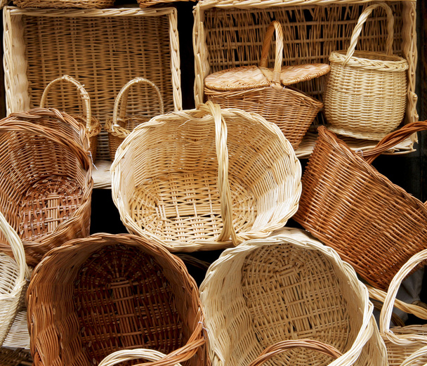 Wicker Basket Background - Photo, Image