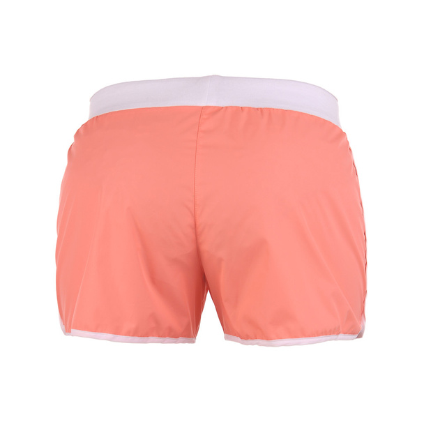 Pantalones cortos de color naranja sobre fondo blanco
 - Foto, Imagen