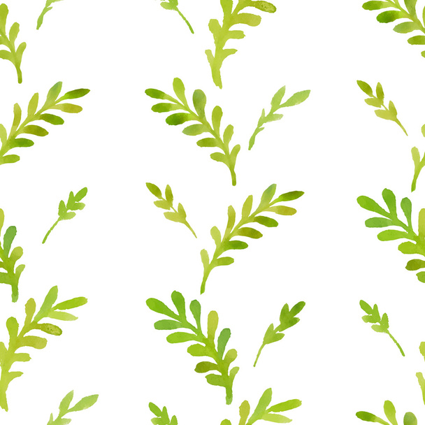 watercolor pattern leaves - ベクター画像