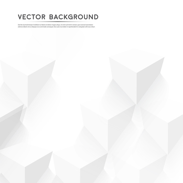 Vector Abstract geometric shape from gray cubes. - Wektor, obraz