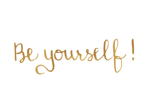 Be Yourself motivational poster - Вектор, зображення