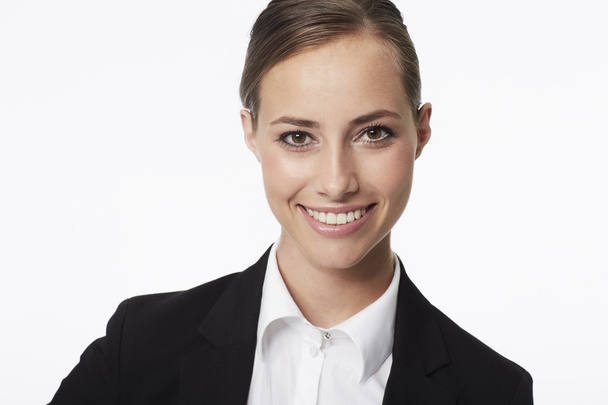 young businesswoman smiling - Zdjęcie, obraz